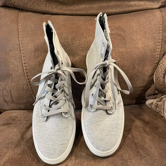 Vans Old Skool Zipper Back Gray Sneakers in Women's Size 10 - Picture 3 of 5